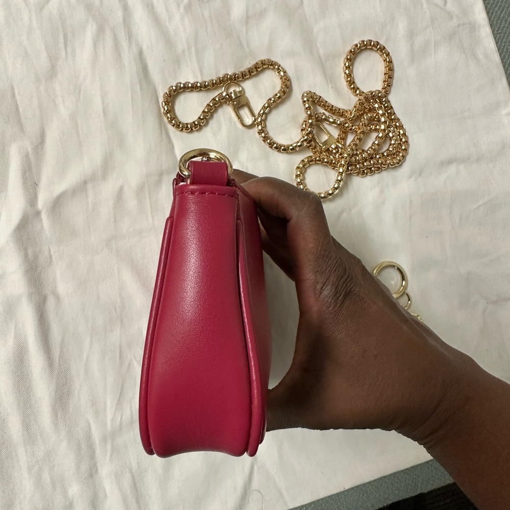 NWOT Authentic Dress Up My Purse wristlet/pouch in hot pink - Picture 7 of 9